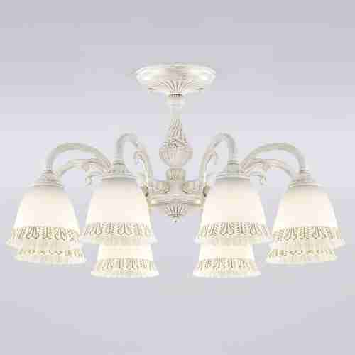 Потолочная люстра Eurosvet Campina 60107/8 белый с золотом