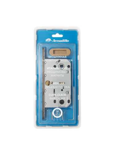 Замок дверной магнитный Armadillo (Армадилло) WC с ответной планкой GRAVITY.PRO G01.196.50.96 AB бронза