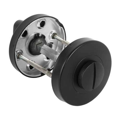Завертка дверная сантехническая Fuaro DSS-02-BK6 black (нержавейка 201)
