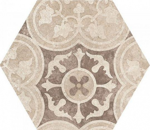 Керамогранит Equipe Hexatile Cement Garden Sand декор 17,5х20