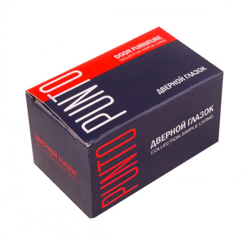 Глазок дверной Punto DVP1/NEW, 16/140/35x60 (оптика пластик) CP хром