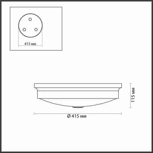 Настенно-потолочный светильник Odeon Light Marsei 4825/4C