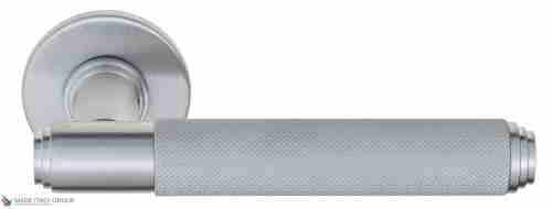 Дверная ручка Venezia "EXA ZIG" FSR матовый хром