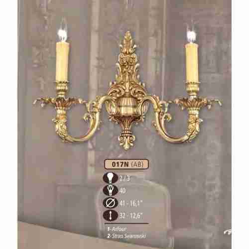 Бра Riperlamp 017N/2 AB SWAROVSKI