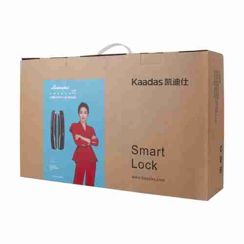 Замок врезной электронный  Kaadas Lambo K13F 3D Face с распознов. лица и отпечатком пальца, золото