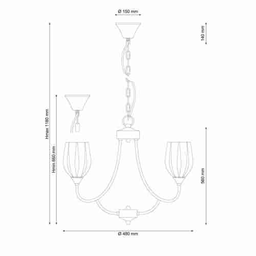 Подвесная люстра Lucia Tucci Madrid 116.5