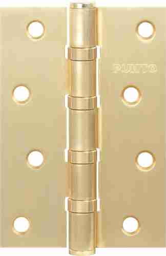 Комплект 10 шт. - Петля дверная стальная универсальная Punto 4B/HD 100 PB (латунь)