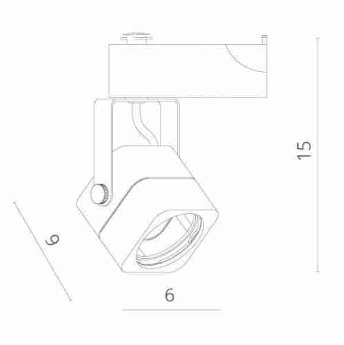 Трековый светильник Artelamp Lente A1314PL-1BK