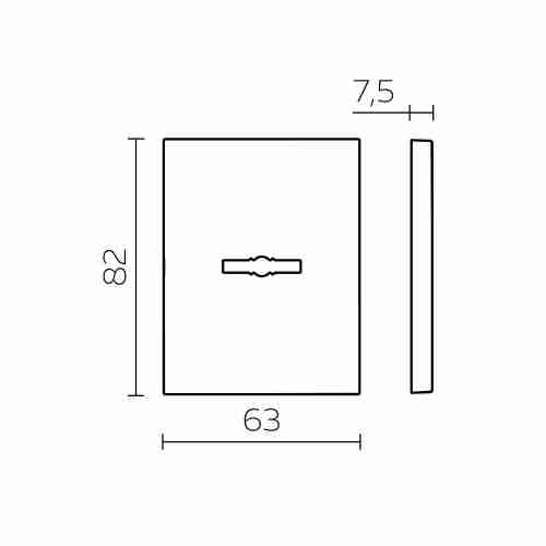 Накладка Fuaro (Фуаро) на сувальдный замок ESC.S-auto.TRG/K.486 с авт. шторками SSC-16 сатинированный хром (1 шт)