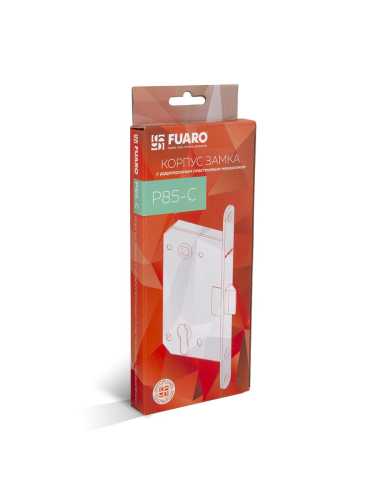 Замок дверной межкомнатный под цилиндр Fuaro Plastic P85C-50 SN матовый никель