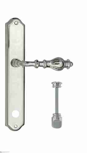 Дверная ручка Venezia "GIFESTION" WC-2 на планке PL02 полированный хром