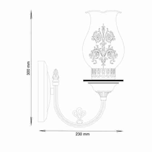 Бра Lucia Tucci Vetralla W180.1 Ivory