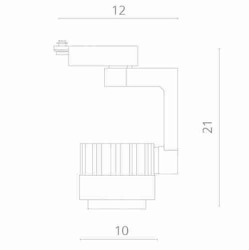 Трековый светильник Artelamp Vigile A1620PL-1BK