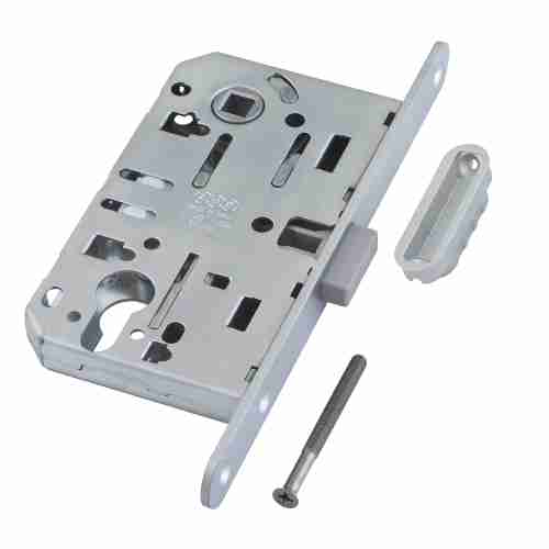 B06103.50.34.640 AGB (АГБ) Корпус врезного замка магнитный под цил. (мат.хром) MEDIANA POLARIS с отв.пл.(скин)