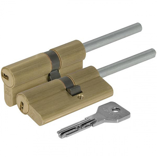 Цилиндровый механизм под вертушку CISA дл.шток ASIX OE307-07.00 (60 мм/25+10+25), латунь