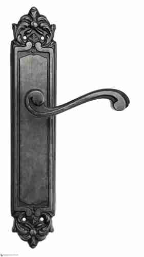 Дверная ручка Venezia "VIVALDI" на планке PL96 античное серебро