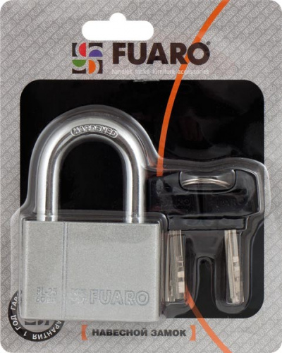 Замок навесной Fuaro PL-2550 (50 мм) 4 фин. кл.