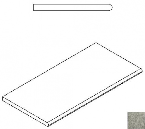 Бортик закруглённый Italon Climb Rock Bordo Round 620090000385 60х30