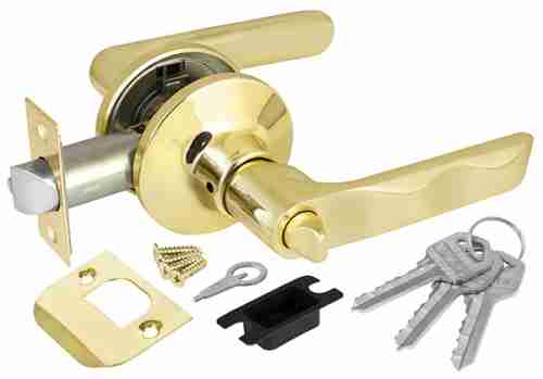 Ручка защелка 624/BL PB-E (золото) кл/фик.