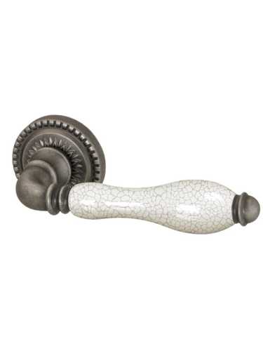 Ручка дверная Armadillo (Армадилло) межкомнатная R.CL55.Silvia (Silvia CL1) AS/СRP-109 античное серебро/кракелюр  Набор 7