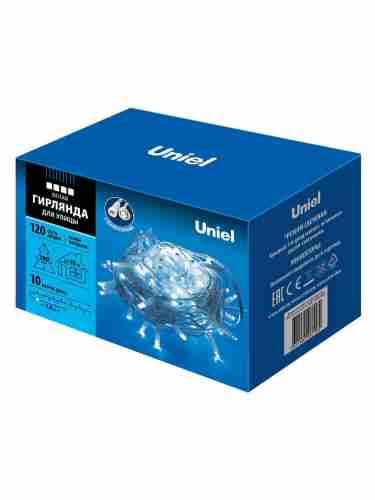 Уличная светодиодная гирлянда Uniel 220V белый ULD-S1000-120/TWK White IP67 UL-00001351