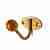 Крючок-вешалка с деревянным шариком Трибатрон КВД-1 (зол.металл)