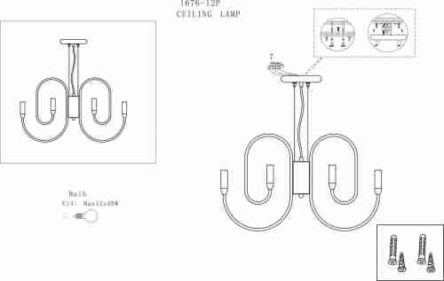 Подвесная люстра Favourite Drolling 1676-12P