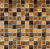 Мозаика Bonaparte стекло с камнем Morocco Gold 8х23х23 30х30