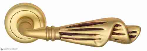 Дверная ручка Venezia "OPERA" D1 французское золото + коричневый