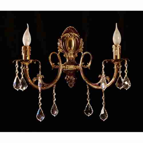 Бра Brizzi 8888/2 PB Leaf crystal