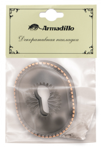 Декоративная накладка на цилиндр Armadillo ET-DEC CL (ATC Protector 1) ABL-18 Темная медь