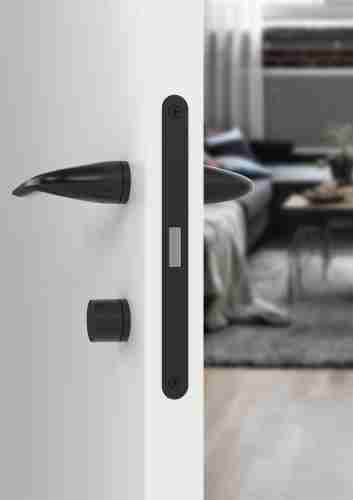 Комплект на 6 дверей - Ручка раздельная R.ART30.LACONY BL-26 черный