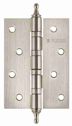 Комплект 10 шт. - Петля универсальная Fuaro 4BB/A/BL 100x75x2,5 PN (мат. никель) БЛИСТЕР