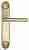 Дверная ручка Venezia "EXA" на планке PL87 полированная латунь