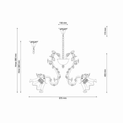 Подвесная люстра Lucia Tucci Fiori Di Rose 111.5