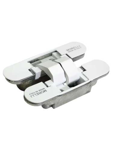 Петля скрытая Morelli HH-4 W врезная с 3D-регулировкой вес полотна до 40 кг, цвет белый