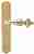 Ручка дверная Extreza TESLA (Тесла) 315 на планке PL01 PASS полированное золото F01