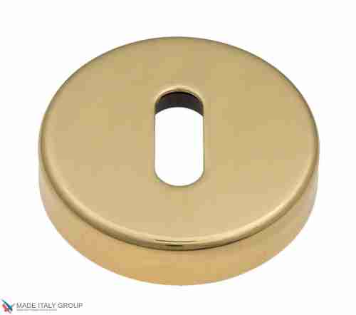 Накладка под ключ буратино на круглом основании Fratelli Cattini KEY 7-OLV полированная латунь 2 шт.