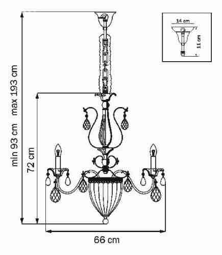 Люстра подвесная Osgona SCHON 790111