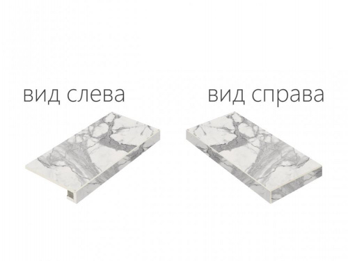 Керамогранит Italon Charme Evo Floor Project Эво Статуарио угл правая натур. рет. ступень 33х60