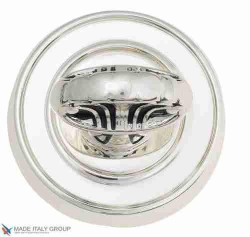 Фиксатор поворотный Venezia WC-4 D6 натуральное серебро + черный