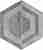 Керамогранит Paradyz Scratch Grys Heksagon C декор 29,8х26