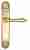 Дверная ручка Venezia "CASTELLO" CYL на планке PL87 полированная латунь