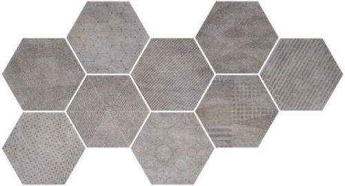 Керамогранит Serenissima Docklands Hexagon Freeport Grey напольная 24х27,7