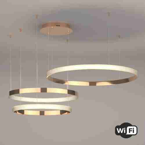Подвесной светодиодный светильник Eurosvet Smart Posh 90275/3 медный