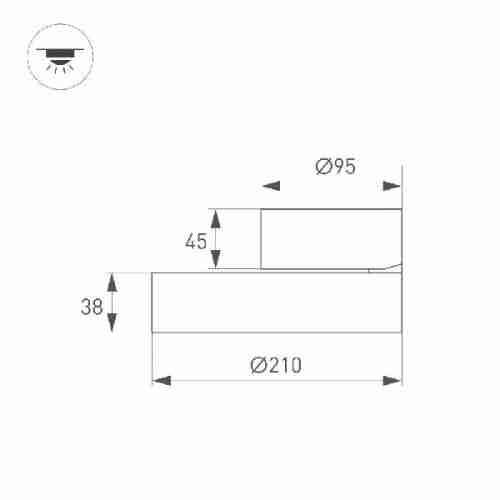 Спот Arlight RONDO 028165