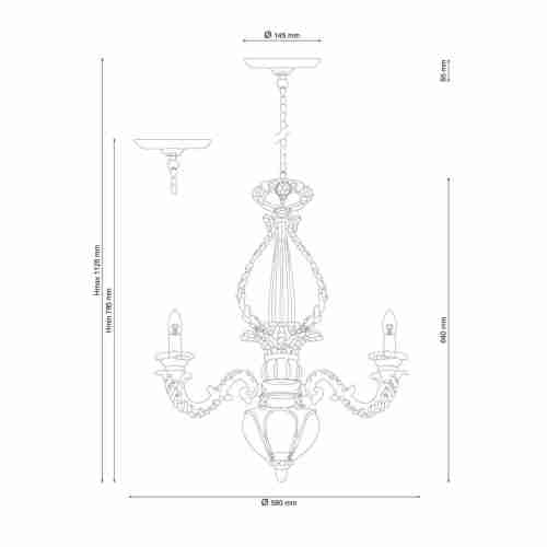 Подвесная люстра Lucia Tucci Pietra Isola 132.3