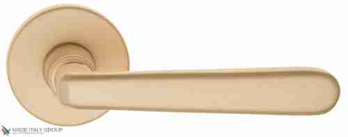 Дверная ручка на круглом основании Fratelli Cattini "ESSA" 7.7-KD  золото крайола