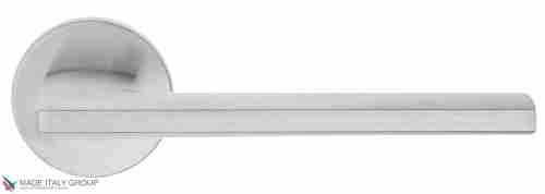 Дверная ручка на круглом основании Fratelli Cattini "SHAPE" 7FS-CS матовый хром