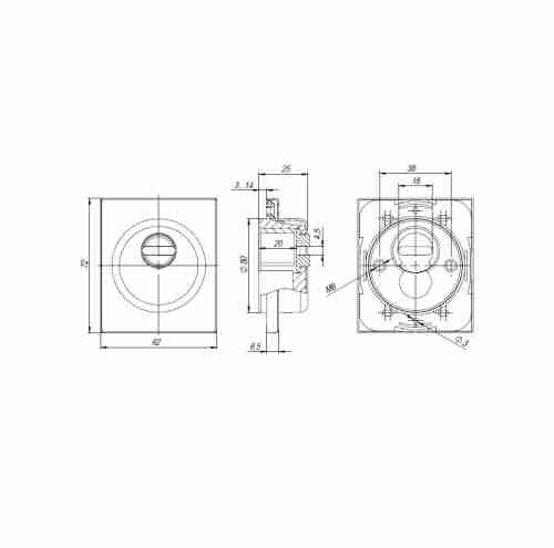 Броненакладка Armadillo Protector/USS BPVD Вороненый никель